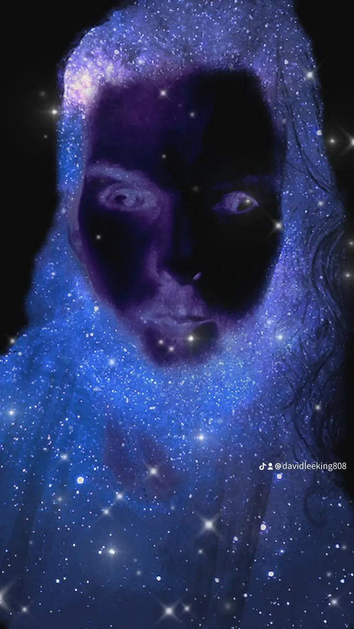Blue starfield face artwork
